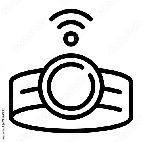 smartwatch line icon