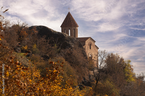Temple of Caucasian Albania in Azerbaijan. City of Gakh. Azerbaijan.