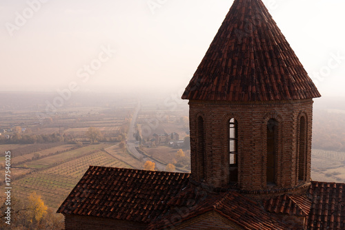 Temple of Caucasian Albania in Azerbaijan. City of Gakh. Azerbaijan.