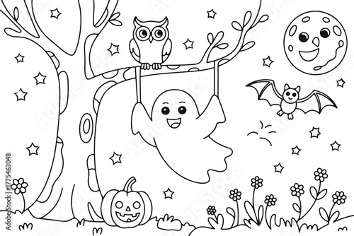 Playful collection of diverse black ghost silhouettes, showcasing varied expressions and dynamic poses, perfect for Halloween, spooky themes, and graphic design projects. Adds eerie fun