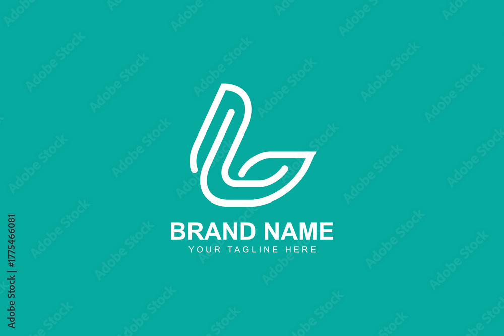 Fototapeta premium Letter L logo design template. Monogram L logo icon
