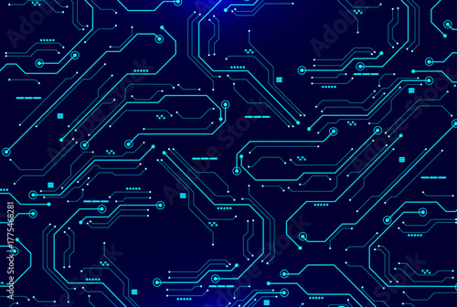 Technology Digital Chipboard Line Pattern