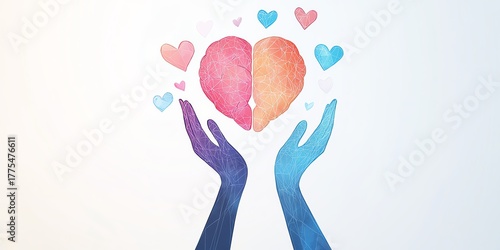 Concept art of a nonprofit mental health organization