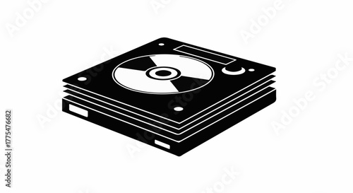 Retro turntable plays music with a vintage aesthetic