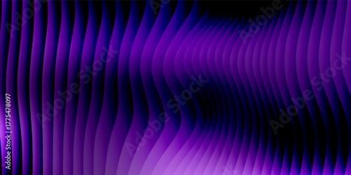 Graphic design art of abstract illusion of spiral with geometric shapes of pink and violet neon lines