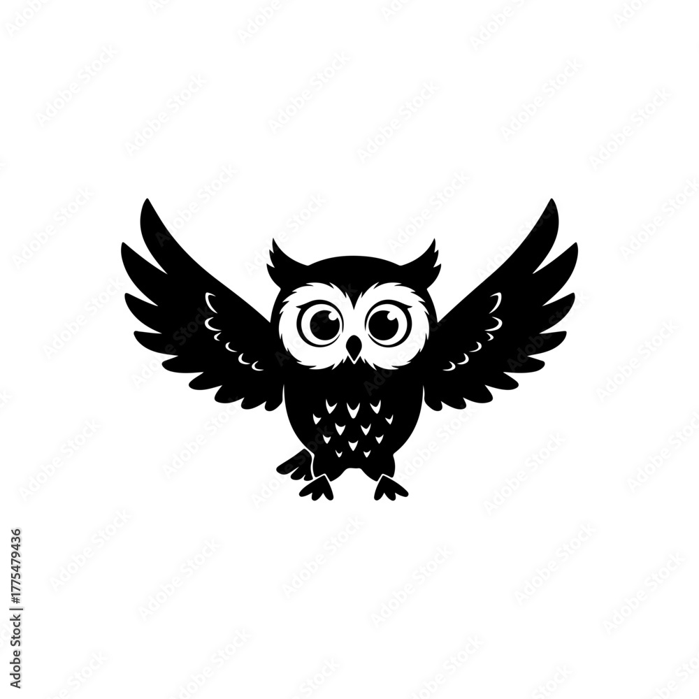 Obraz premium owl on white background