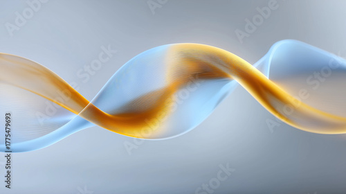 Abstract Wave Harmony: An elegant, flowing abstract design of swirling colors, evoking a sense of calm and dynamism.