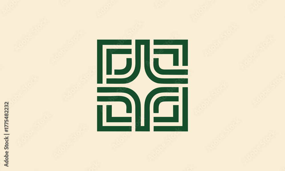 Fototapeta premium Geometric Vector Logo Design