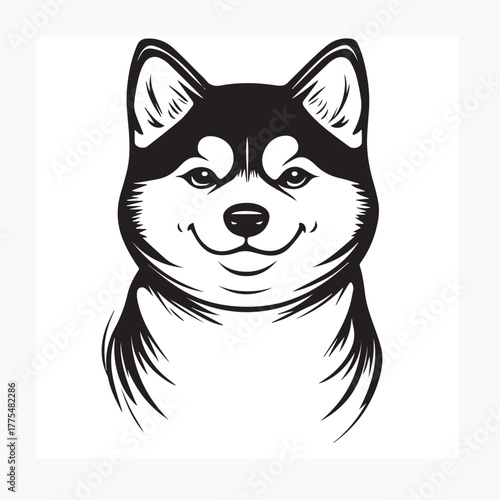 vector illustration of a dog