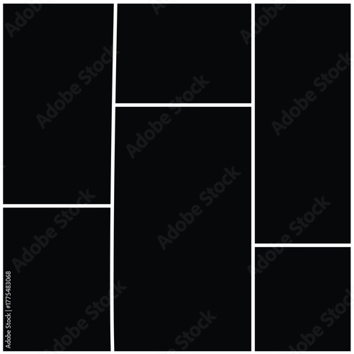 Transparent PNG available
6 photo collage mockup frame .Image collage layout template set. Photo album or memory wall idea for banner, poster, mockup, flyer, brochure. Vector illustration