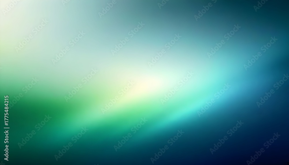 Fototapeta premium Abstract gradient background with shades of green and blue.