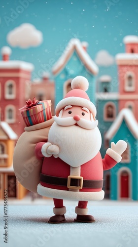 Christmas 3D Animation Pack – Santa Claus, Reindeer, Snowy Village, Gifts and Magical Holiday Backgrounds with Festive Lights and Cinematic Atmosphere, video Christmas, Christmas video, wallpaper