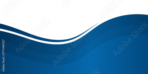 Separator, header, footer, modern wave divider shape vector illustration