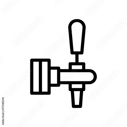 Beer Tap Faucet Icon For Bar And Restaurant Branding And Beverage Service