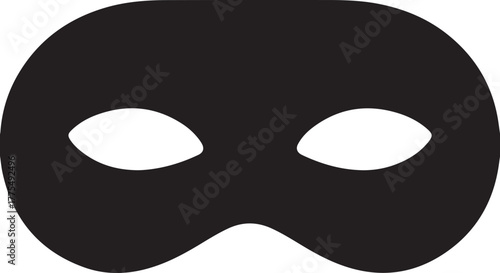 Simple Black Mask with Eyeholes