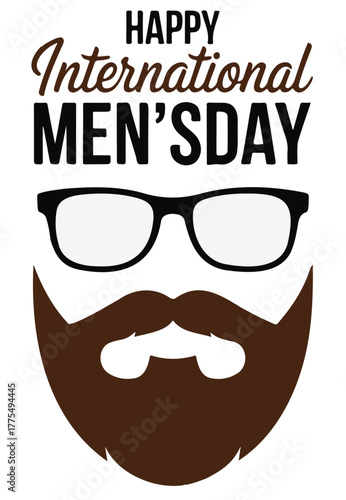 International Mens Day illustration a celebration of masculinity vector graphic for posters and social medi