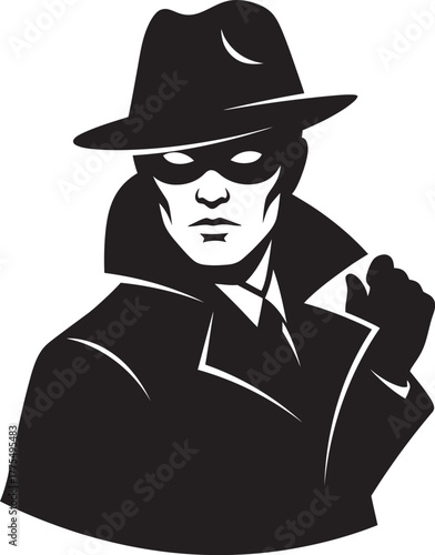 silhouette of a man with hat