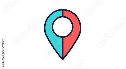 Free Download Colorful Location Pin Icon for Maps and Navigation. - GFXLoad