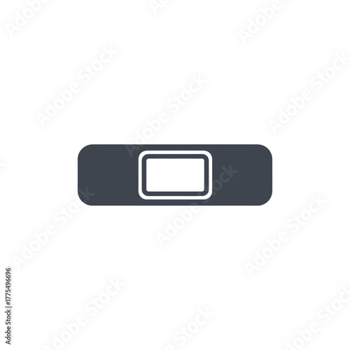 Adhesive bandage provides protection and healing for a small wound on clean skin, offering comfort and care for minor injuries in a medical setting.