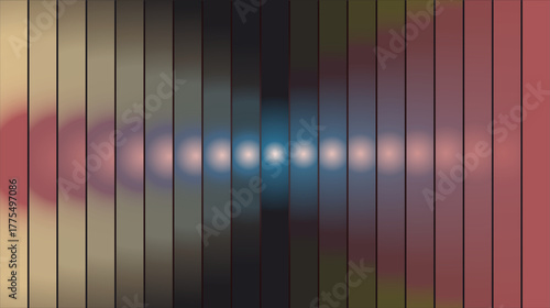 Segmented Ethereal Gradient with Central Glowy wallpaper. abstract background with stripes.  abstract radiant shiny gradient wallpaper.
