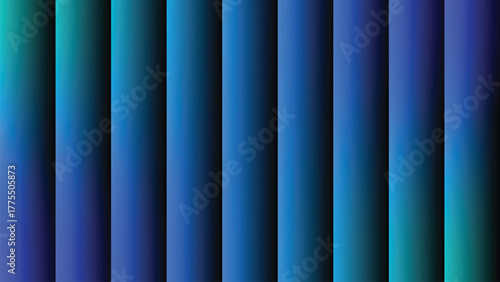Abstract gradient background with vertical bars and multiple shades of blue