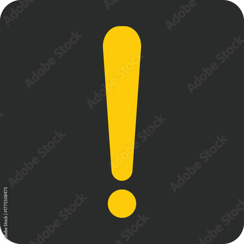 Caution and Safety First. Realistic Warning Sign Icon for Industrial and Road Safety Designs. Attention Danger Alert Symbol. Bold  Exclamation Mark Warning Logo Design Template. Safety Warning Icon