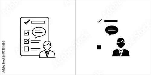 Survey and feedback icon