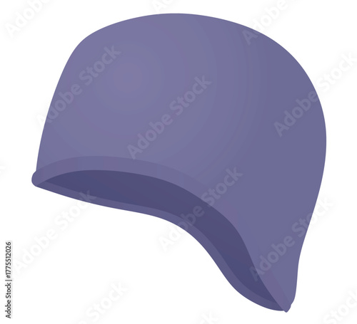 Blue swim cap. vector illustration	
