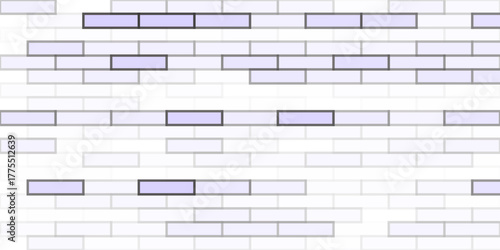 Pastel purple brick wall background. Flat vector illustration