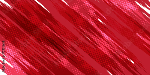 Straight red ink vector lines pack. Bloody color long and round hand-drawn brushstroke text highlights, frames, circles. Asian calligraphy brushstroke set. Eps10