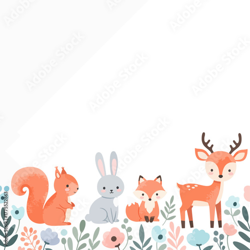 Flat illustration of a vibrant orange and pink cocktail shaker set with bar spoons, jigger, and strainer on a light blue background, perfect for mixology.