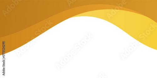 Abstract Yellow and Orange Wave Background. modern creative trendy design