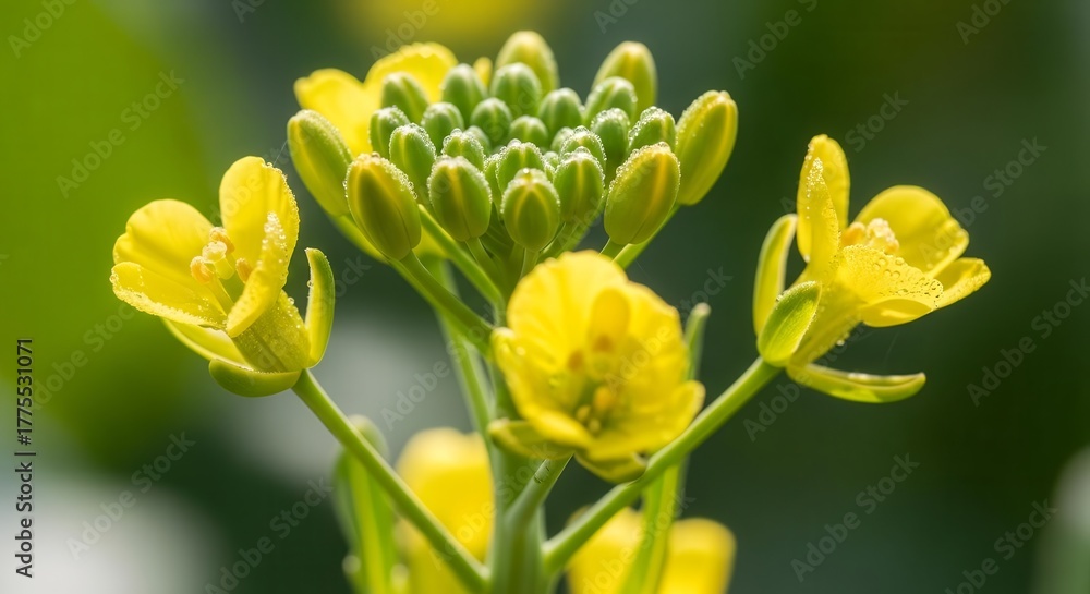 Fototapeta premium Beautiful Yellow Flowers Blossoming in The Sunshine, A Close-Up And Floral View