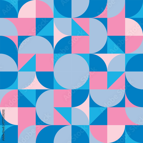 Abstract Geometric Seamless Pattern