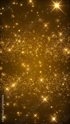 ゴールドのキラキラの光の背景