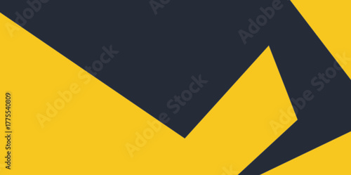 Dynamic Angular Yellow Shapes Vector Illustration Background. Energetic abstract background composed of interlocking, large angular yellow shapes.