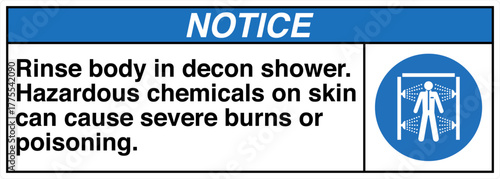 013 NOTICE Rinse body in deco...