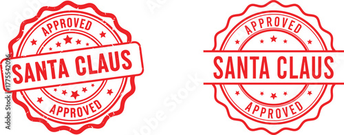 approved santa claus stamp design adding festive charm to christmas promotions and seasonal artwork