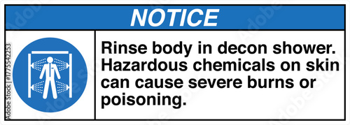 011 NOTICE Rinse body in deco...