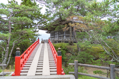 仙台の瑞巌寺の五大堂にかかる、すかし橋の風景
