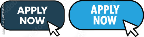 apply now button icons guiding users toward quick job applications and online submission actions