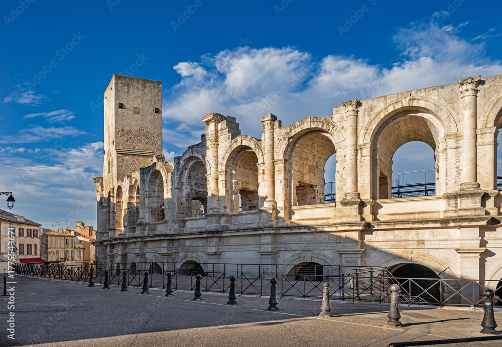 Fototapeta premium Arles, Provence, France – The Amphitheater of Arles is a Roman arena in the French city of Arles