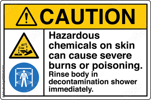 017 CAUTION Rinse body in dec...