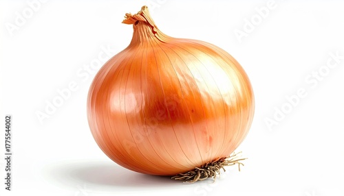Wallpaper Mural Golden Onion Vegetable Isolated on White Background with Natural Daylight Studio Lighting Torontodigital.ca