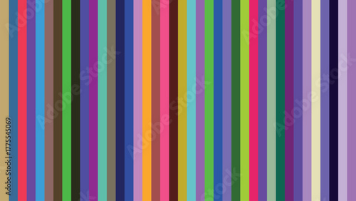 Colorful Vertical Stripes Pattern Background with Vibrant Tones and Textures