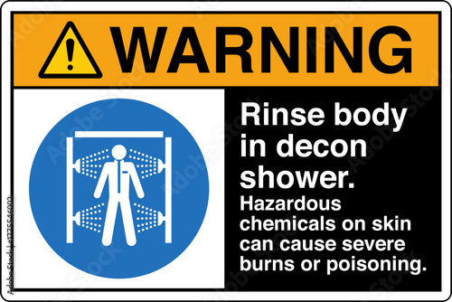 002 WARNING Rinse body in dec...