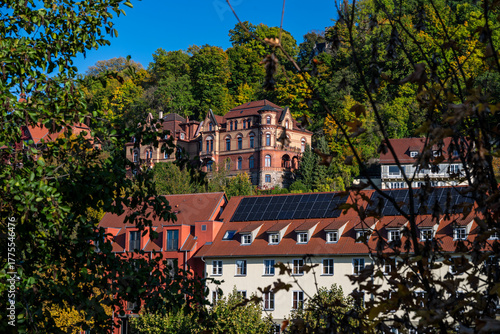 Historic villas on the Österberg in Tübingen in Southern Germany