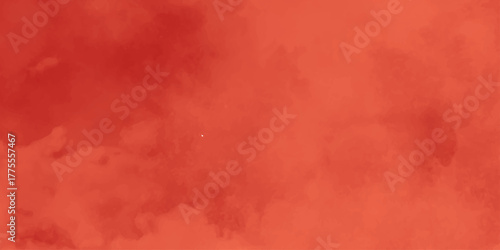 Abstract Watercolor red grunge background painting. Old vintage grunge pattern distressed bright red paper. Expressive abstract painting showcasing a vivid fiery red color palette with smoky undertone