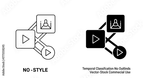 Temporal classification icon representing video content