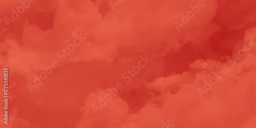 Abstract Watercolor red grunge background painting. Old vintage grunge pattern distressed bright red paper. Expressive abstract painting showcasing a vivid fiery red color palette with smoky undertone